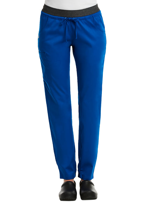 Women's Five-Pocket Contrast E-Band Pant - 6701 - Royal Blue