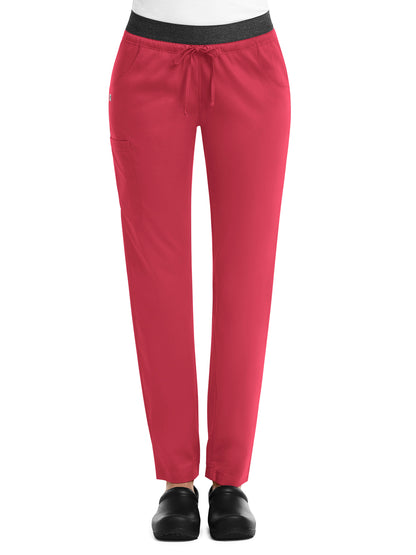 Women's Five-Pocket Contrast E-Band Pant - 6701 - Watermelon