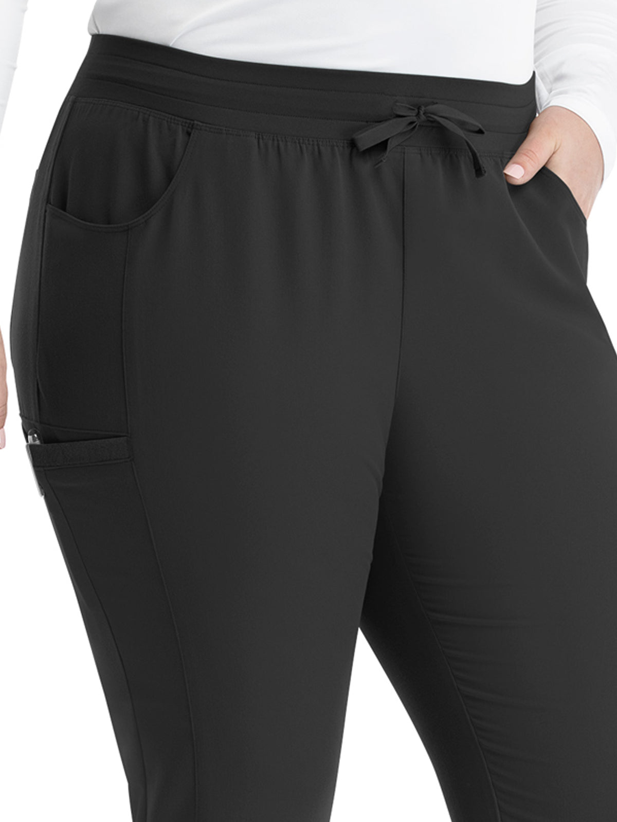 Women's Five-Pocket Mid Rise Pull-On Pant - 6901 - Black