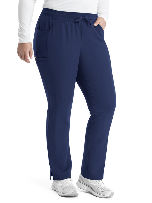 Women's Five-Pocket Mid Rise Pull-On Pant - 6901 - Navy