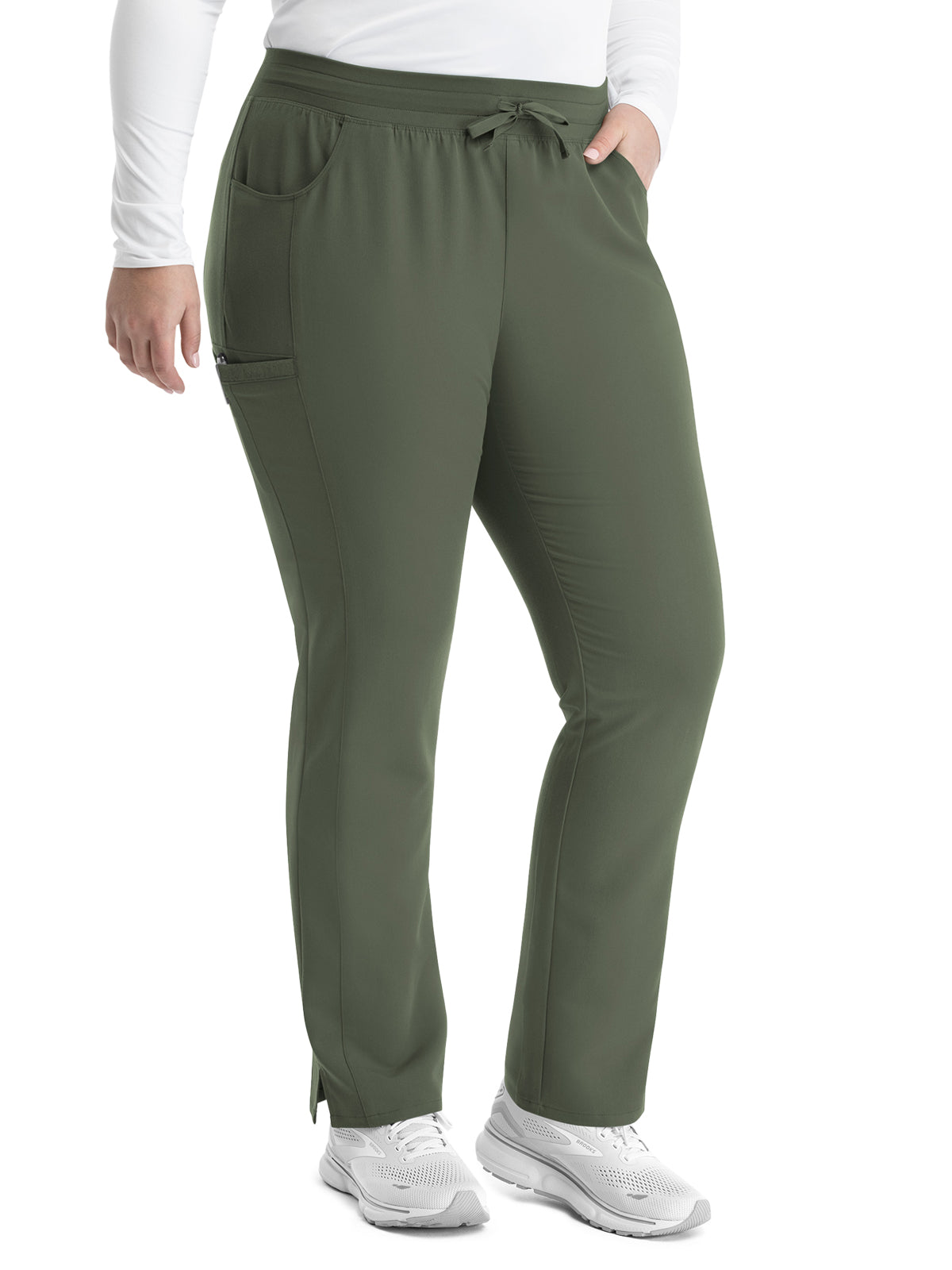 Women's Five-Pocket Mid Rise Pull-On Pant - 6901 - Olive