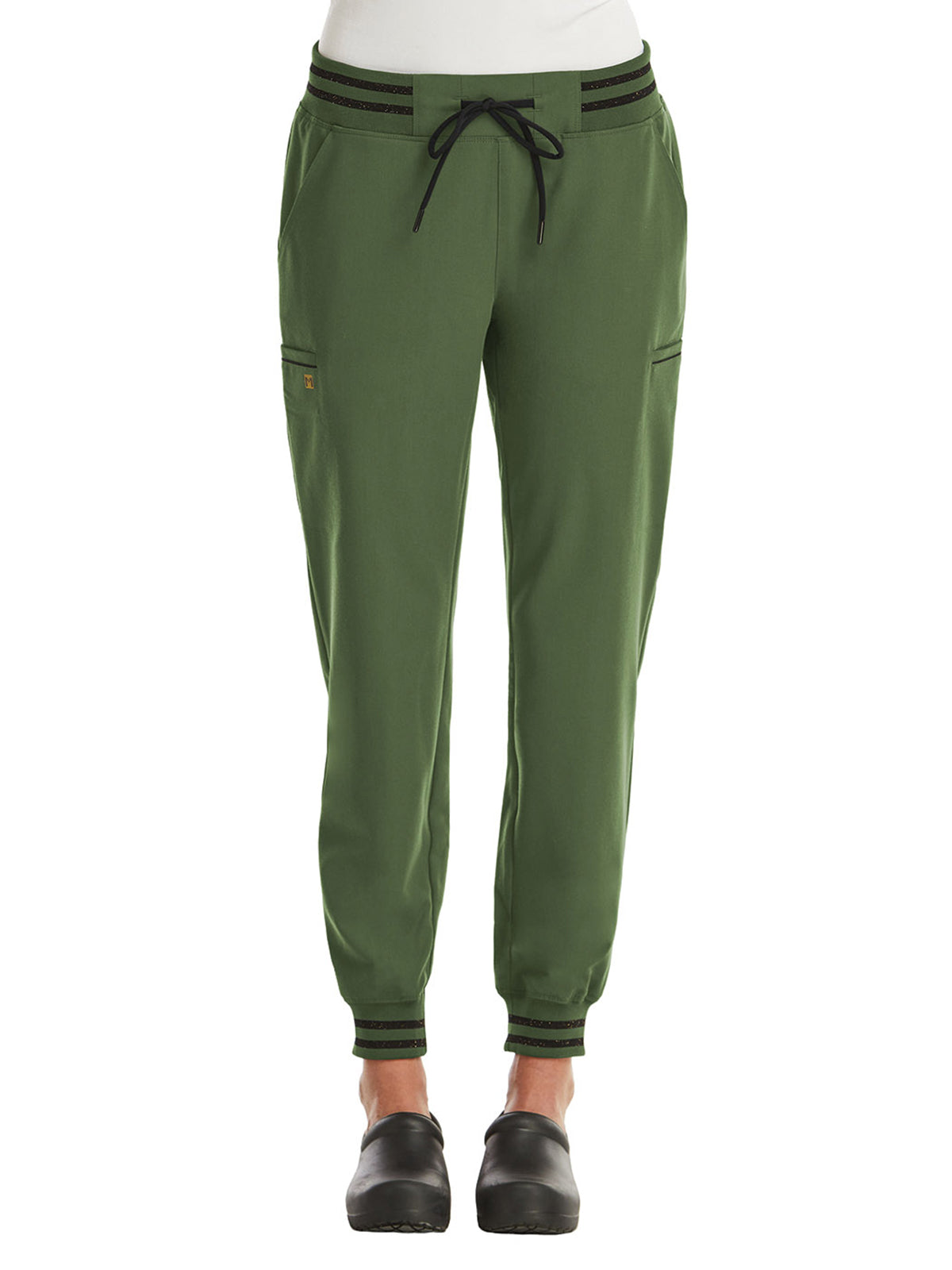 Women's Six-Pocket Full Waistband Jogger Pant - 6902 - Olive