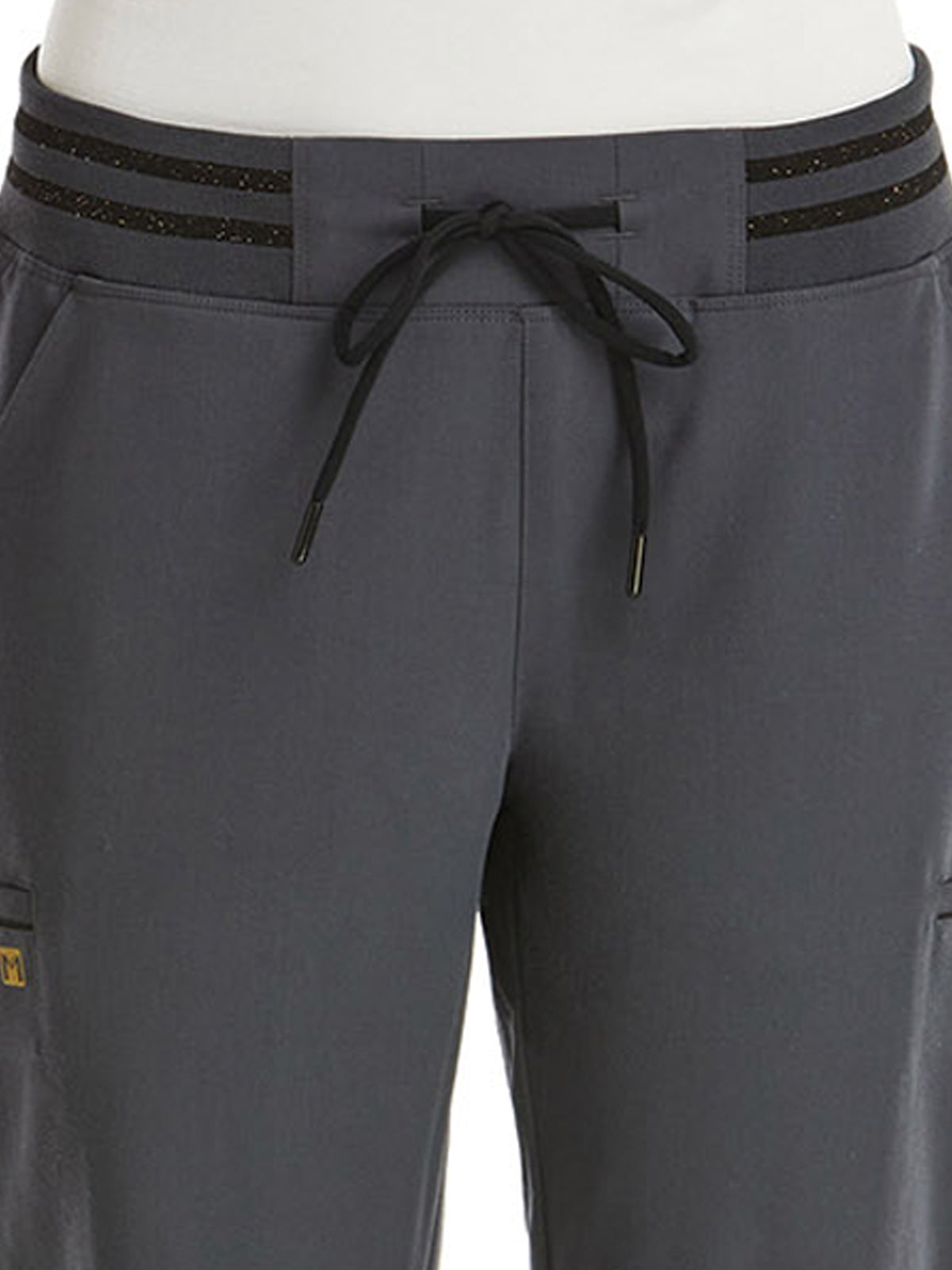 Women's Six-Pocket Full Waistband Jogger Pant - 6902 - Pewter