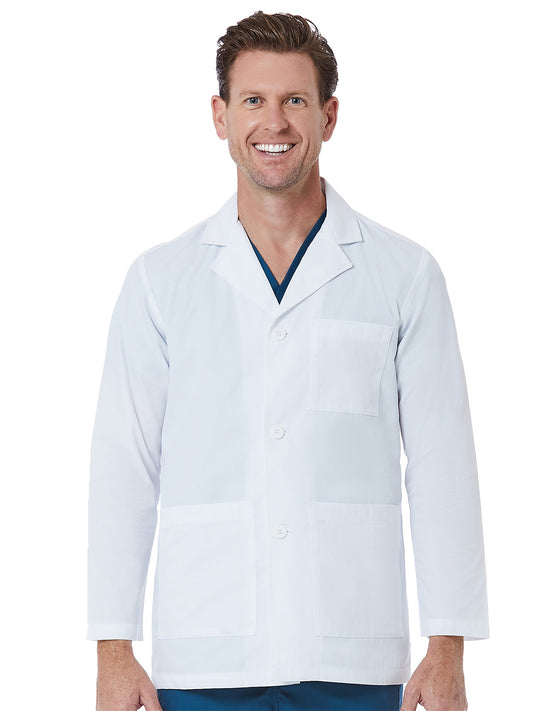 Men's Three-Pocket 30" Consultation Lab Coat - 7216 - White