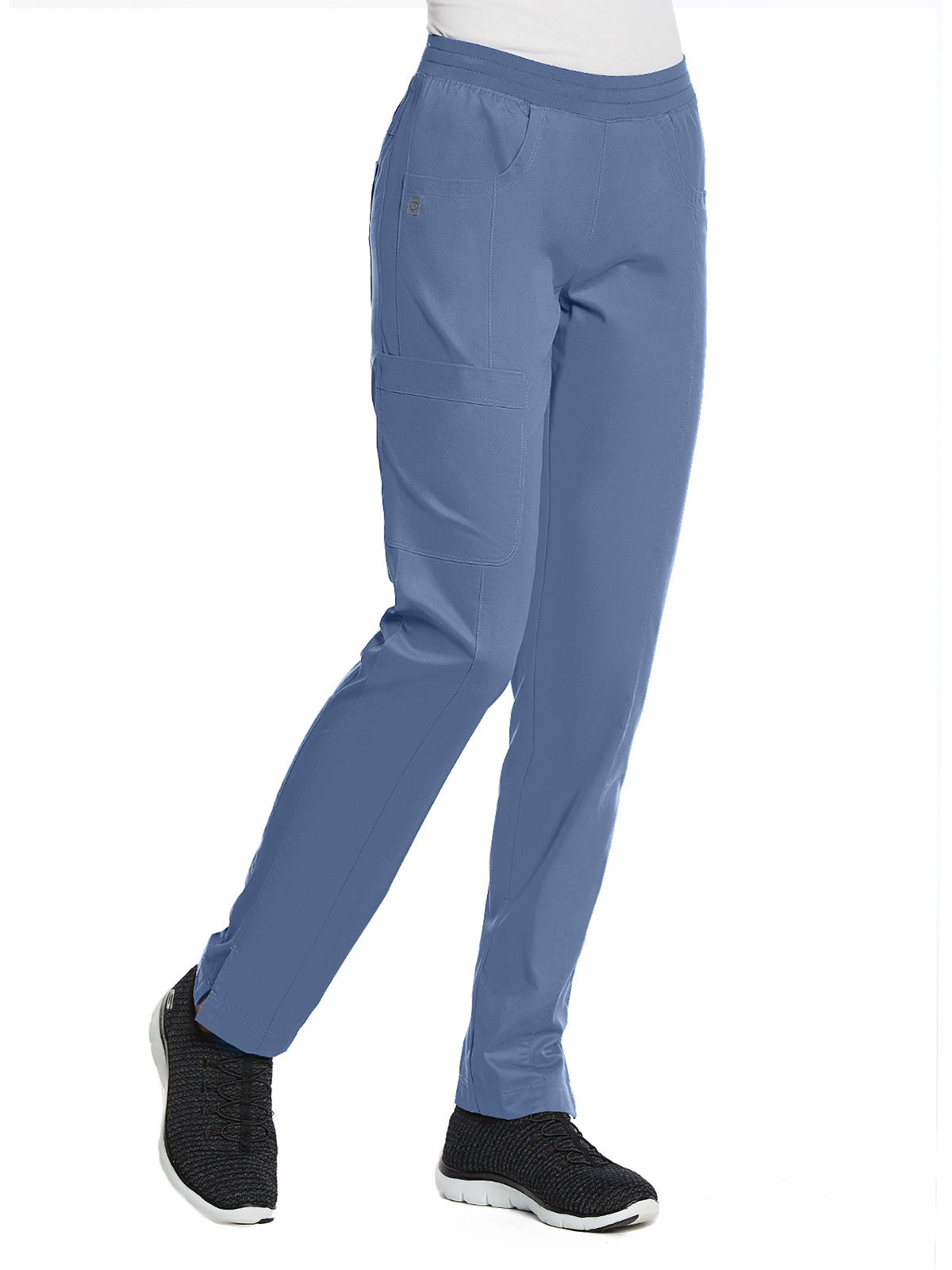 Women's Five-Pocket Full Elastic Pant - 7368 - Infinity Blue