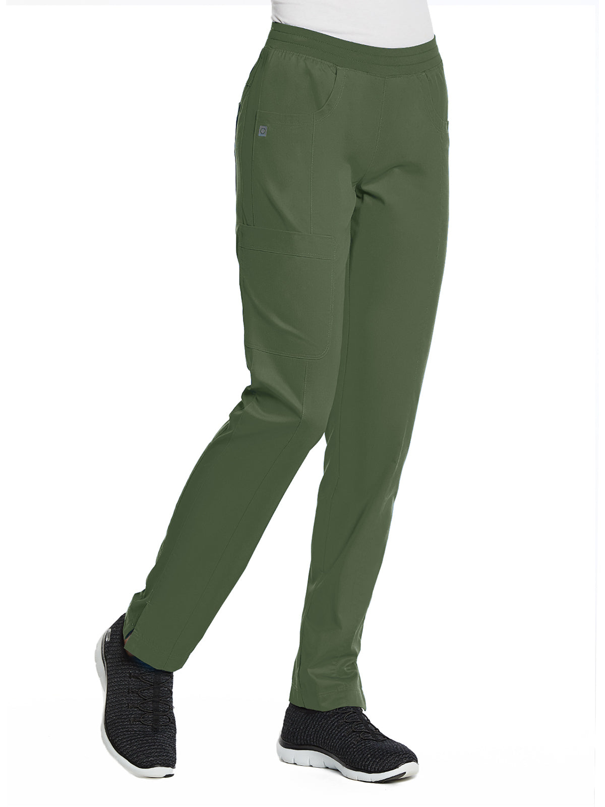 Women's Five-Pocket Full Elastic Pant - 7368 - Olive