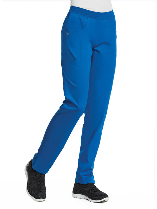 Women's Five-Pocket Full Elastic Pant - 7368 - Royal Blue