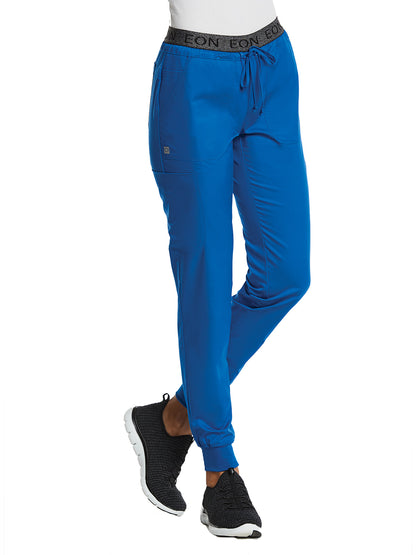 Women's Six-Pocket Full Elastic Pant - 7378 - Royal Blue