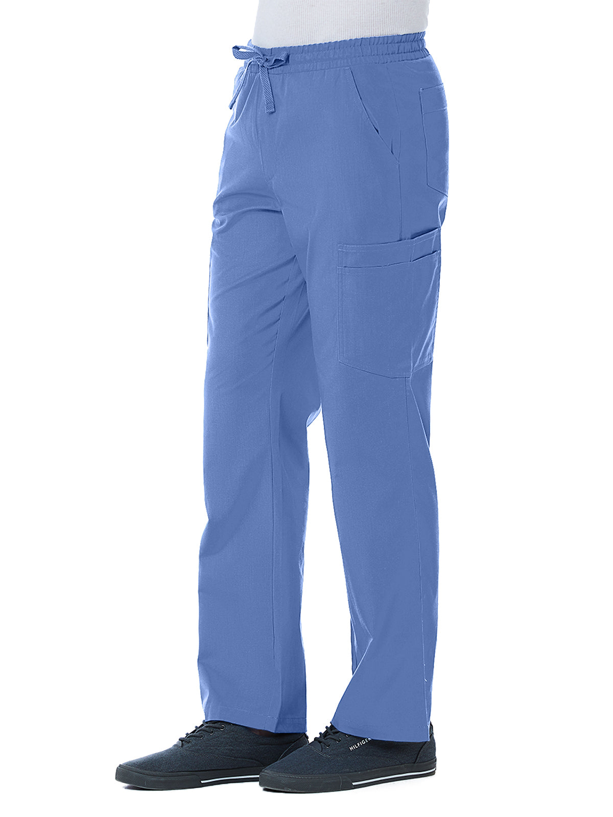 Men's Ten-Pocket Full Elastic Pant - 8206 - Ceil Blue