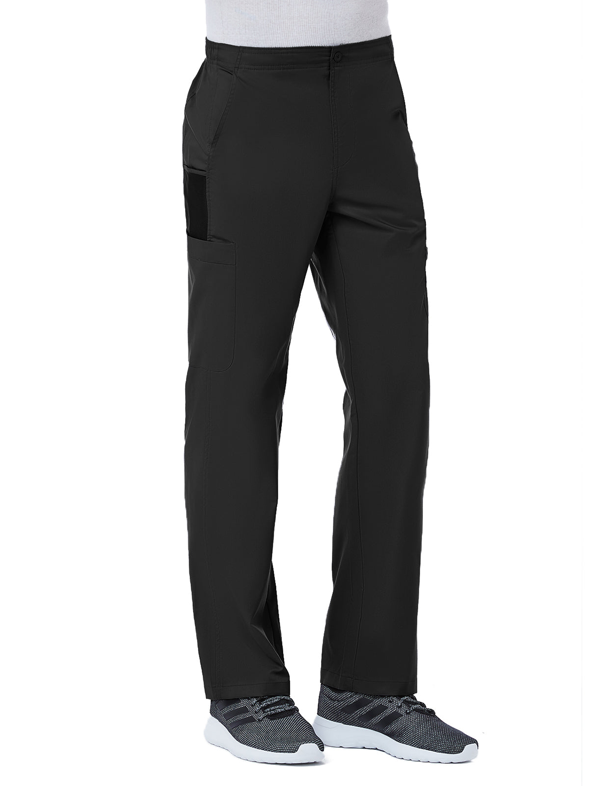 Men's Eight-Pocket Half Elastic Pant - 8308 - Black