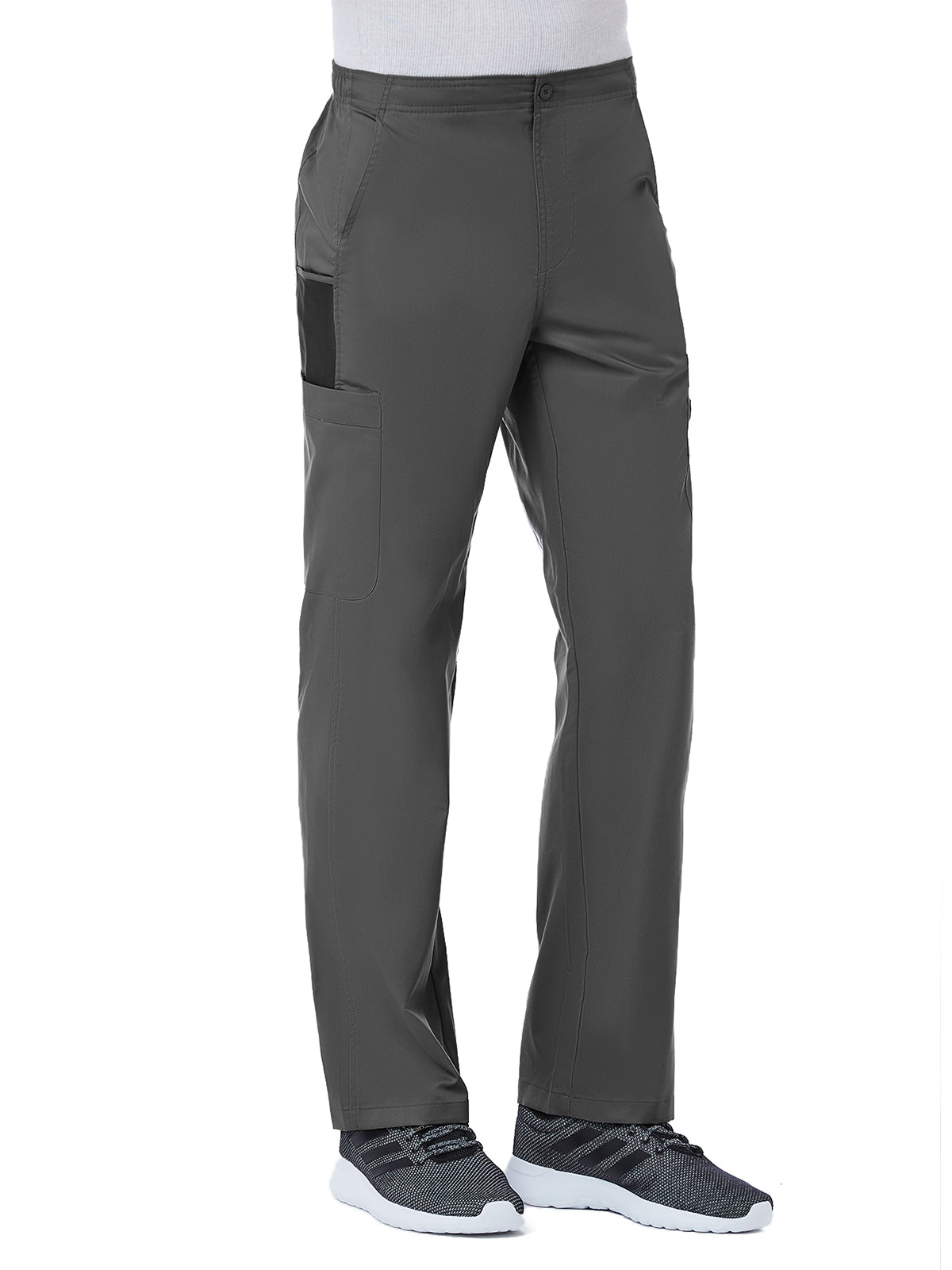 Men's Eight-Pocket Half Elastic Pant - 8308 - Charcoal