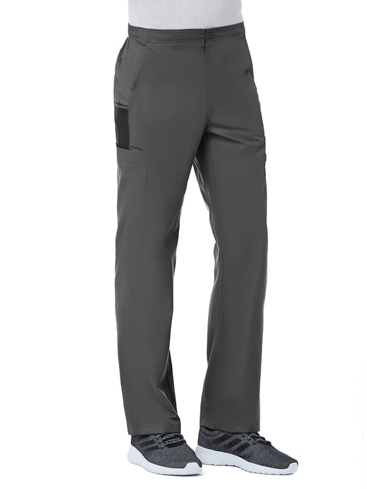 Men's Eight-Pocket Half Elastic Pant - 8308 - Charcoal