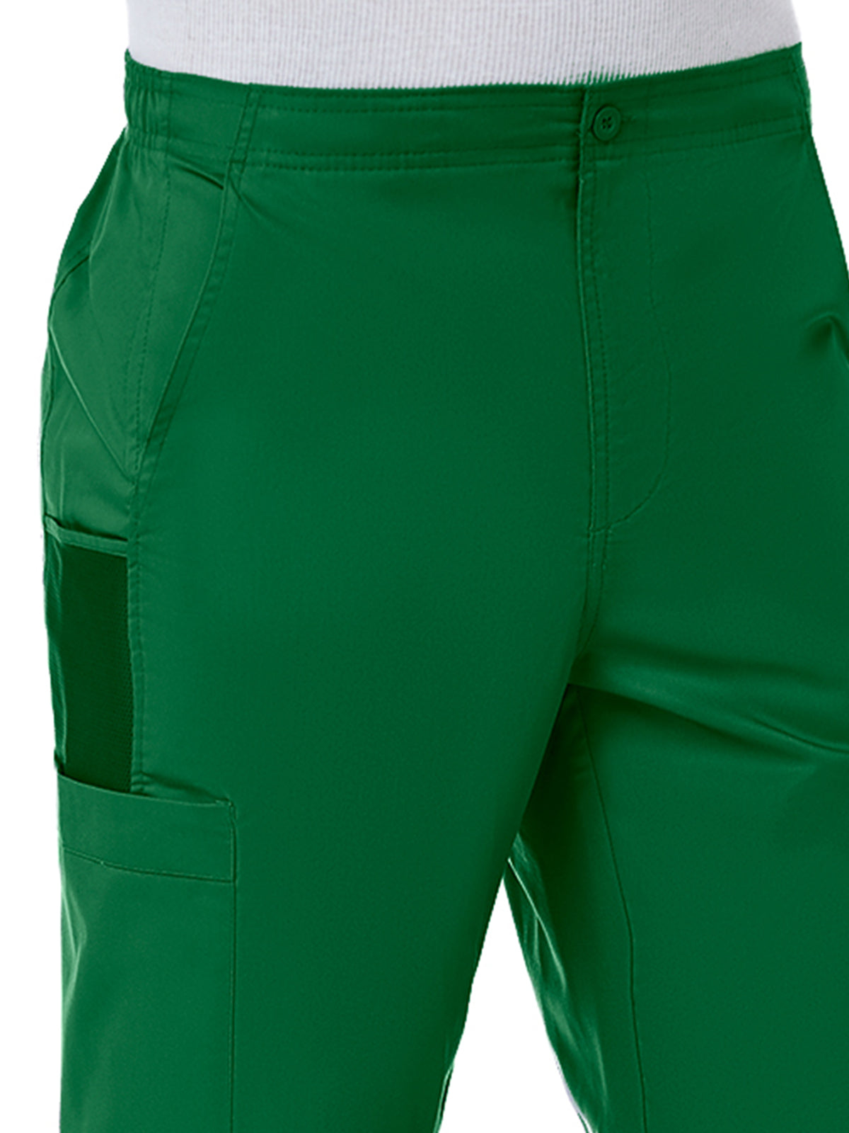 Men's Eight-Pocket Half Elastic Pant - 8308 - Hunter Green