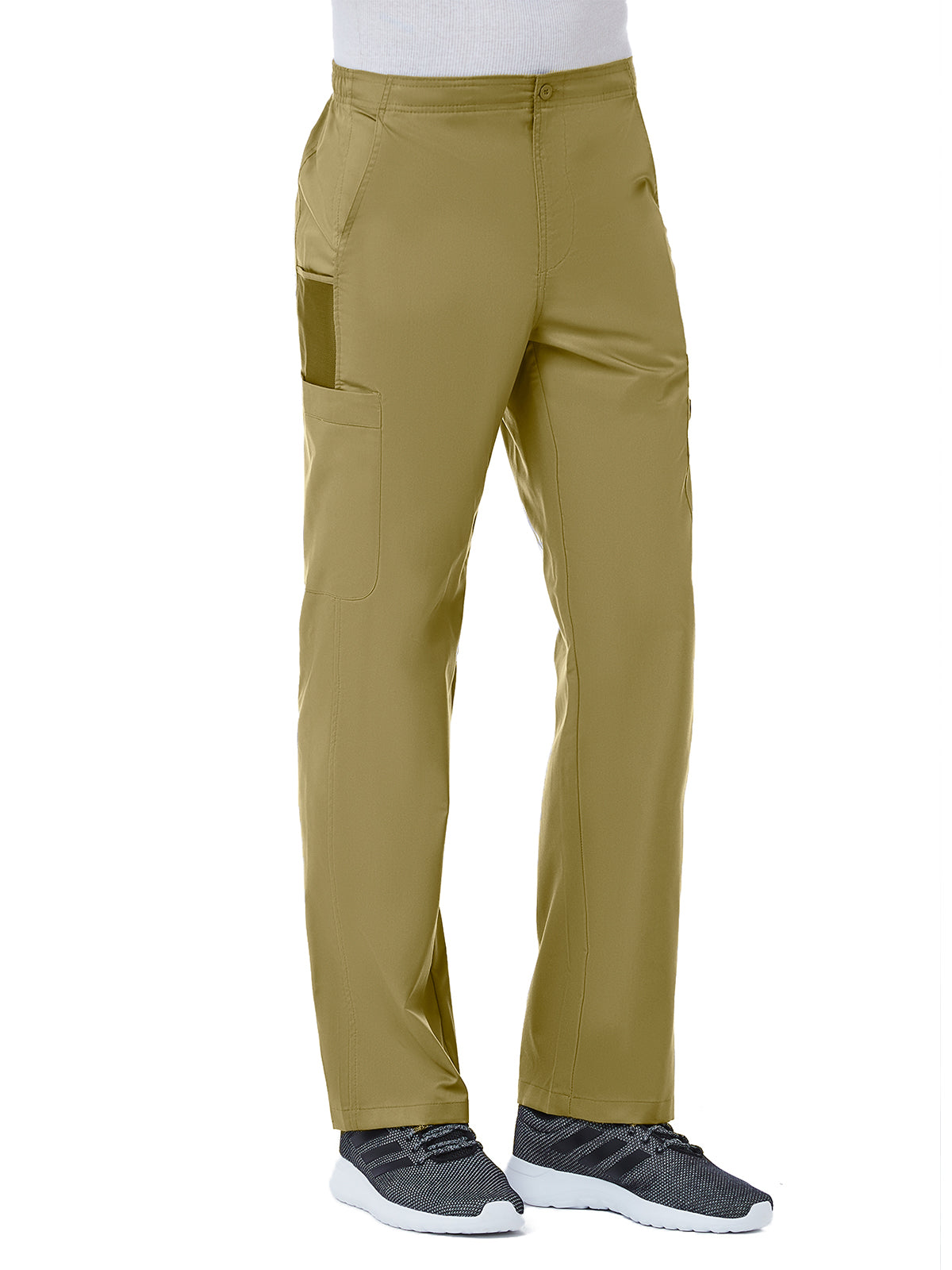 Men's Eight-Pocket Half Elastic Pant - 8308 - Khaki