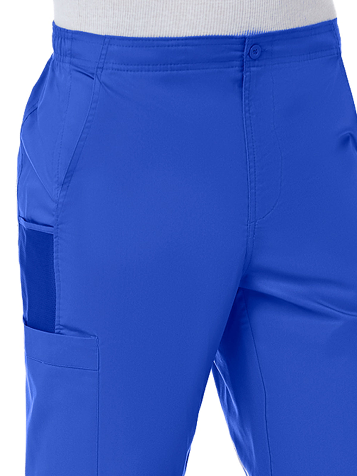 Men's Eight-Pocket Half Elastic Pant - 8308 - Royal Blue