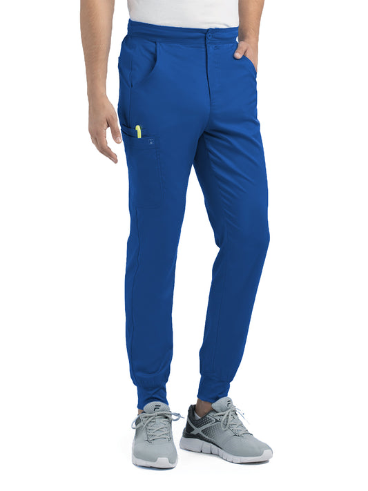 Men's Six-Pocket Half Elastic Pant - 8501 - Royal Blue