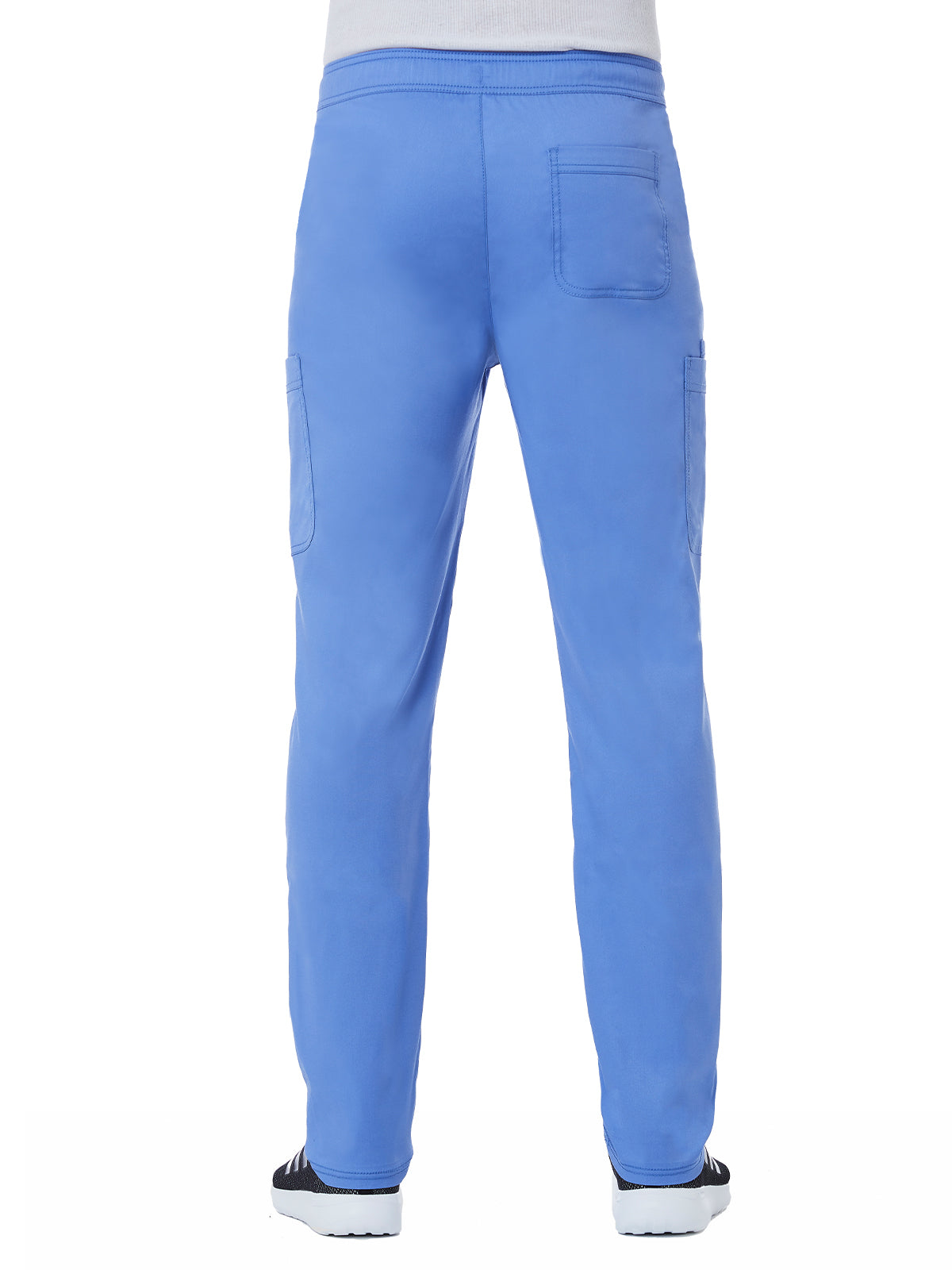 Men's Six-Pocket Half Elastic Pant - 8502 - Ceil Blue