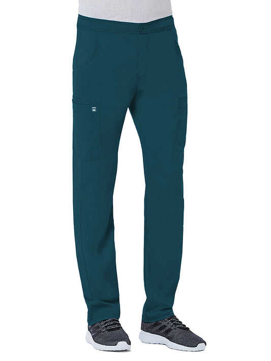 Men's Six-Pocket Half Elastic Pant - 8502 - Caribbean Blue