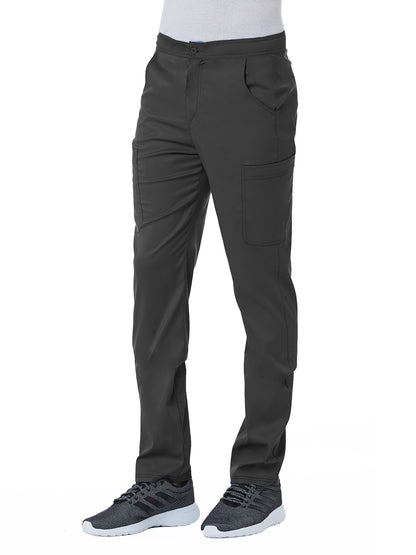 Men's Six-Pocket Half Elastic Pant - 8502 - Pewter