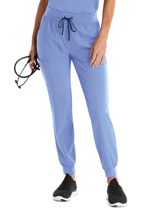 Women's Five-Pocket Yoga Inspired Pant - 8520 - Ceil Blue