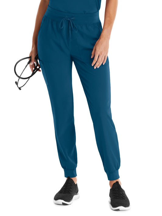 Women's Five-Pocket Yoga Inspired Pant - 8520 - Caribbean Blue