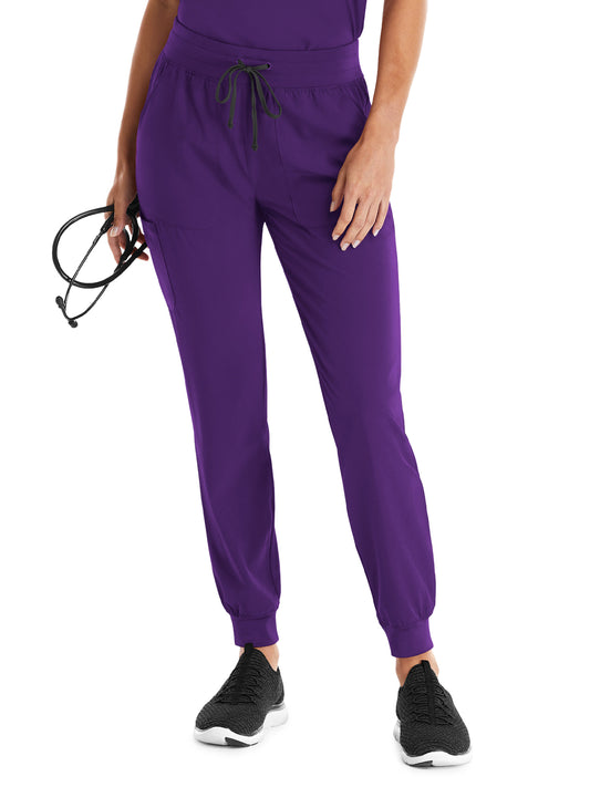 Women's Five-Pocket Yoga Inspired Pant - 8520 - Eggplant