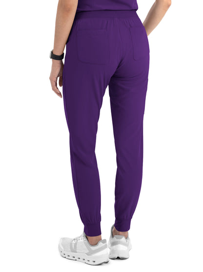 Women's Five-Pocket Yoga Inspired Pant - 8520 - Eggplant