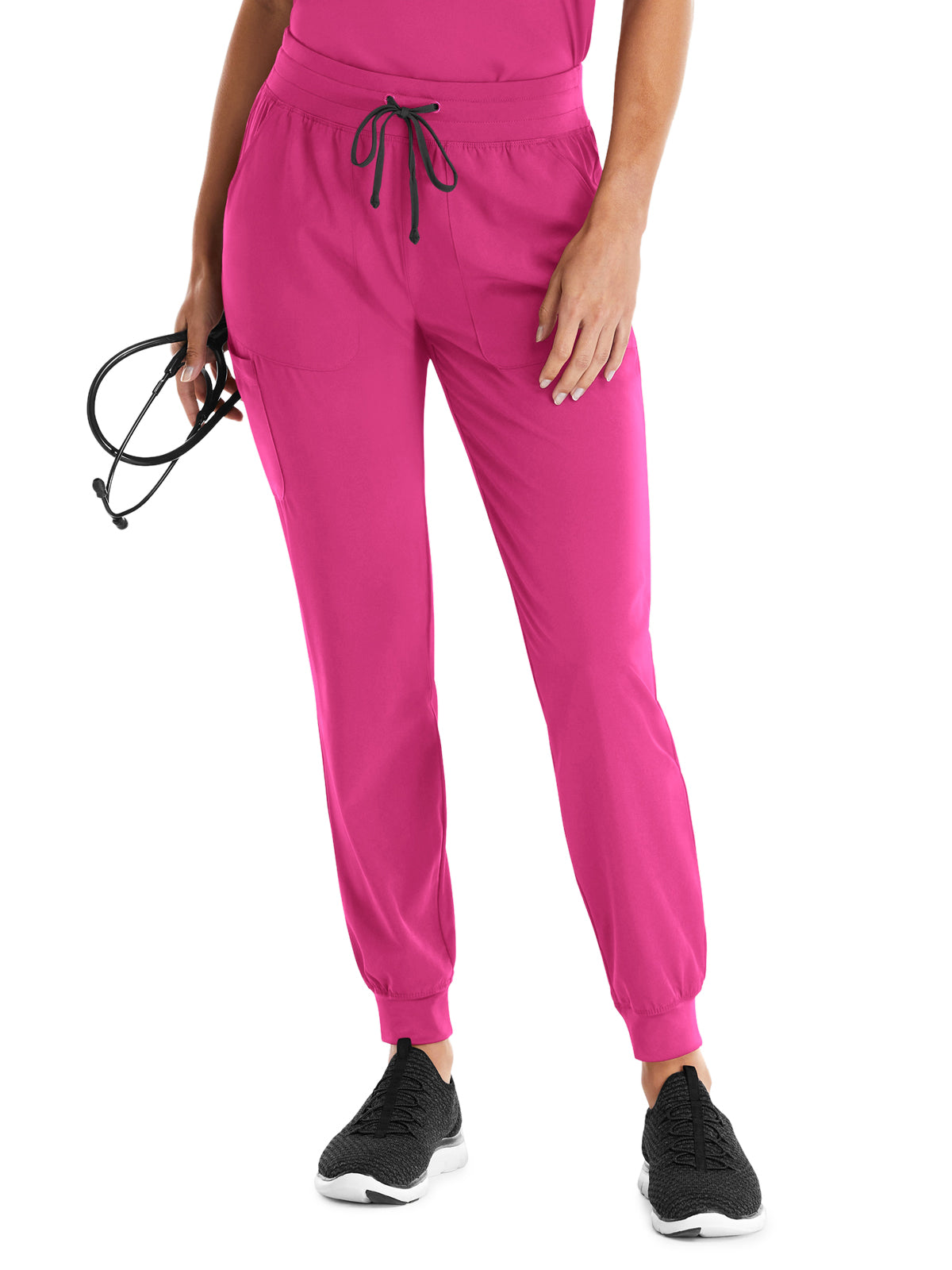 Women's Five-Pocket Yoga Inspired Pant - 8520 - Hot Pink