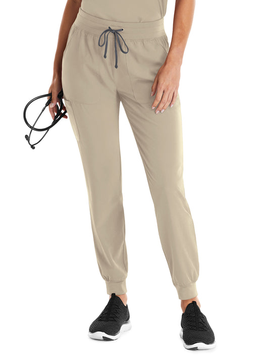 Women's Five-Pocket Yoga Inspired Pant - 8520 - Khaki