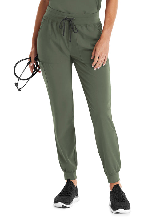 Women's Five-Pocket Yoga Inspired Pant - 8520 - Olive