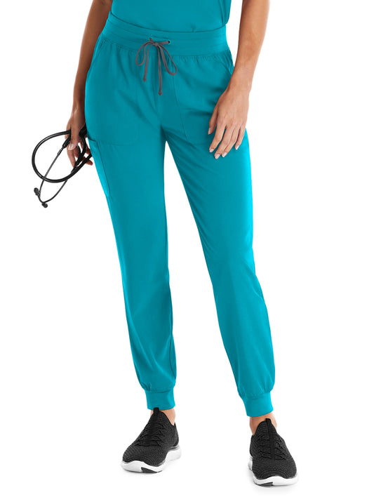 Women's Five-Pocket Yoga Inspired Pant - 8520 - Teal