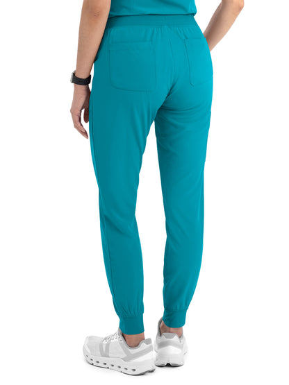 Women's Five-Pocket Yoga Inspired Pant - 8520 - Teal