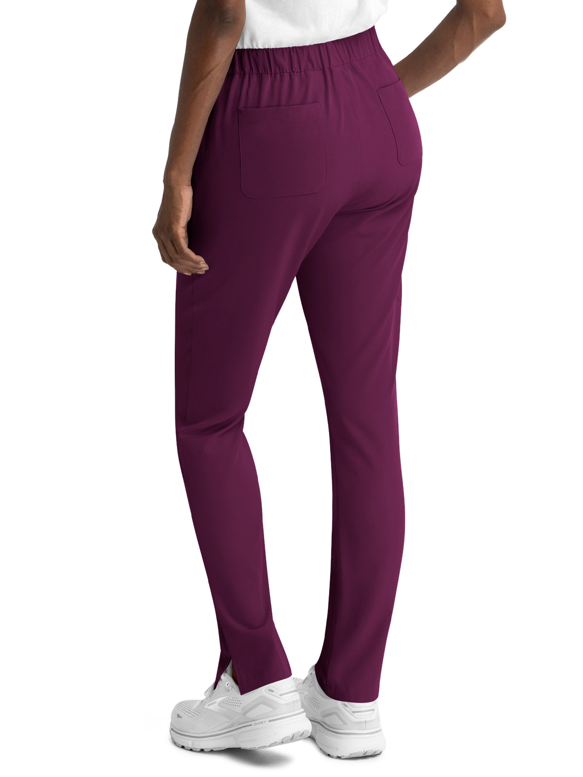 Women's Five-Pocket Skinny Leg Pull On Pant - 8530 - Wine