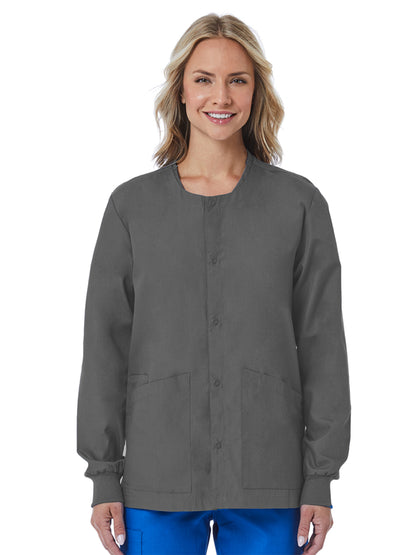 Unisex Three-Pocket Jacket - 8716 - Pewter