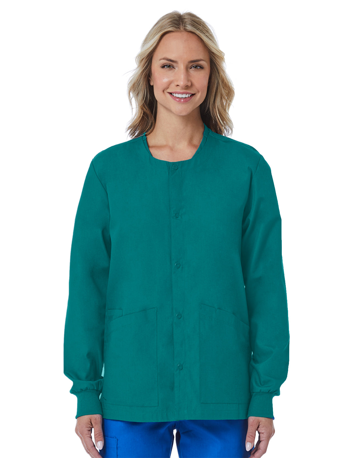 Unisex Three-Pocket Jacket - 8716 - Teal