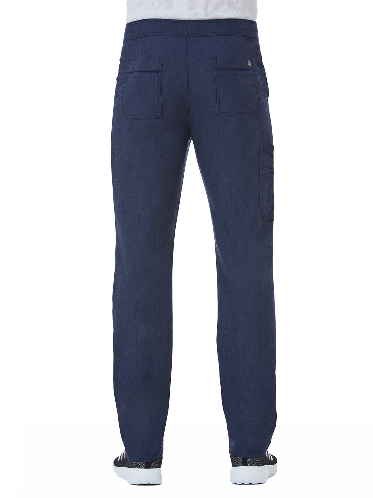 Men's Six-Pocket Half Elastic Pant - 8901 - Heather Navy