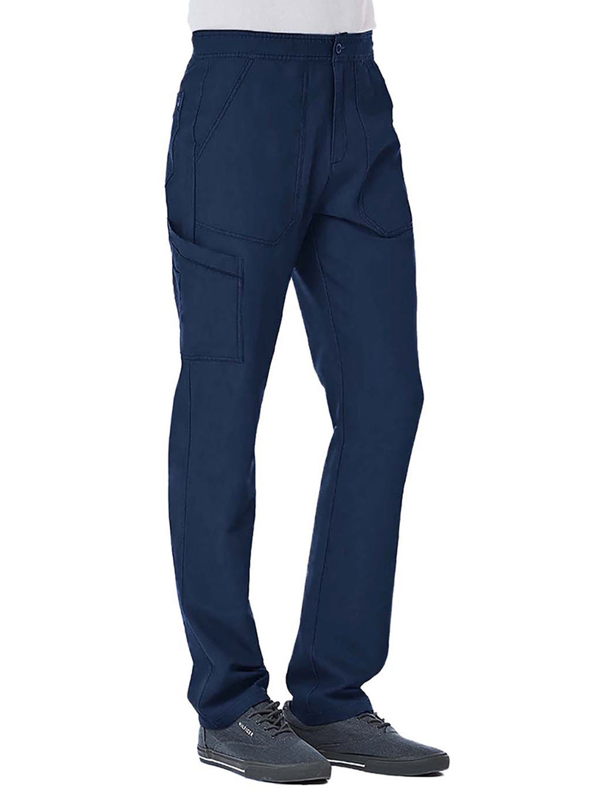 Men's Six-Pocket Half Elastic Pant - 8901 - Navy