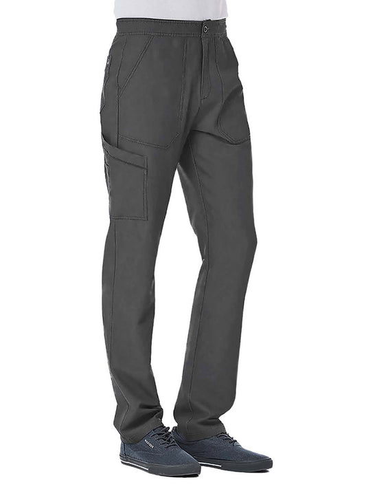 Men's Six-Pocket Half Elastic Pant - 8901 - Pewter