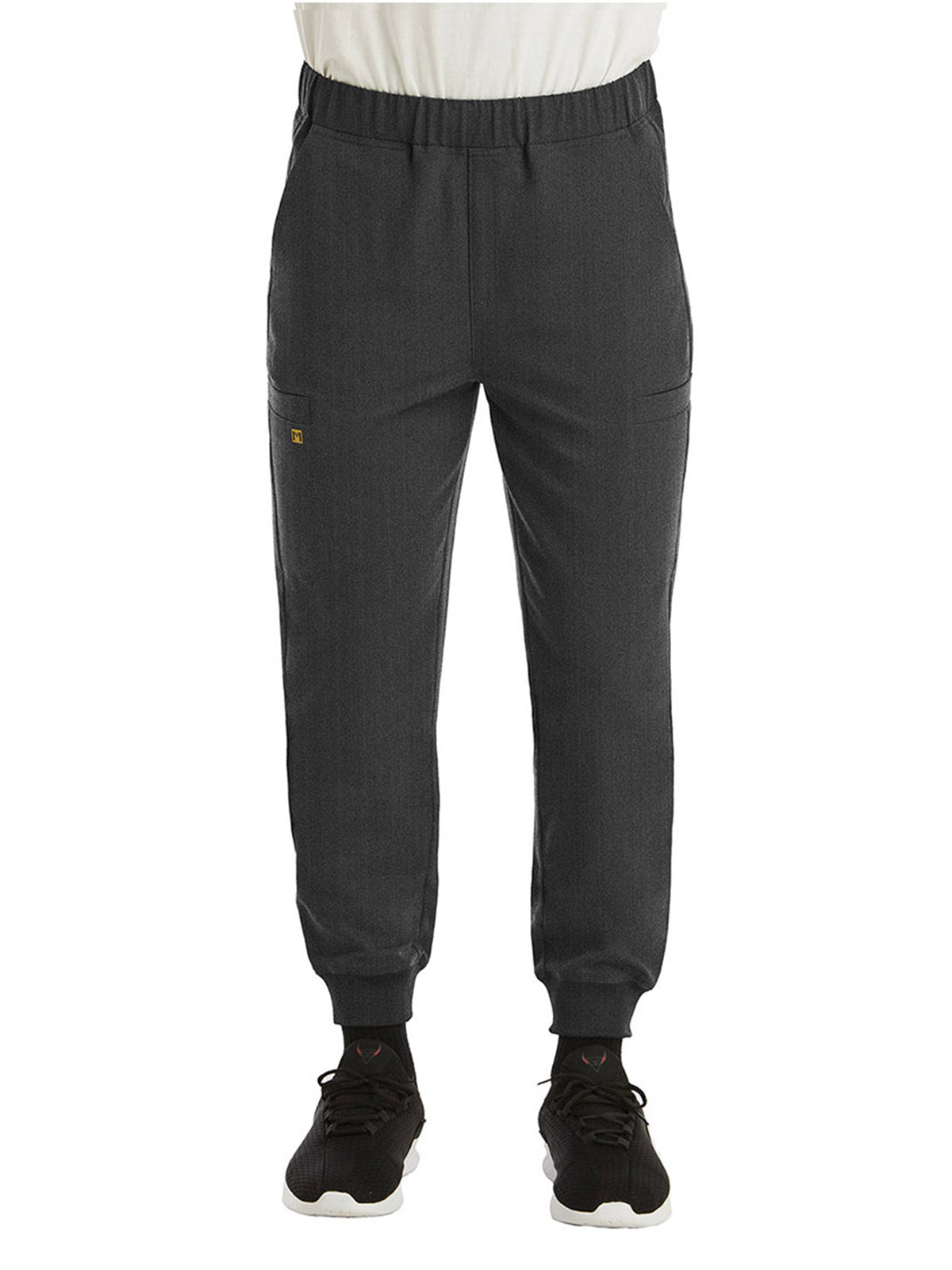 Men's Six-Pocket Full Elastic Jogger Pant - 8902 - Heather Grey