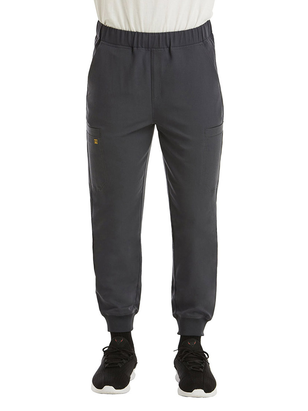 Men's Six-Pocket Full Elastic Jogger Pant - 8902 - Pewter