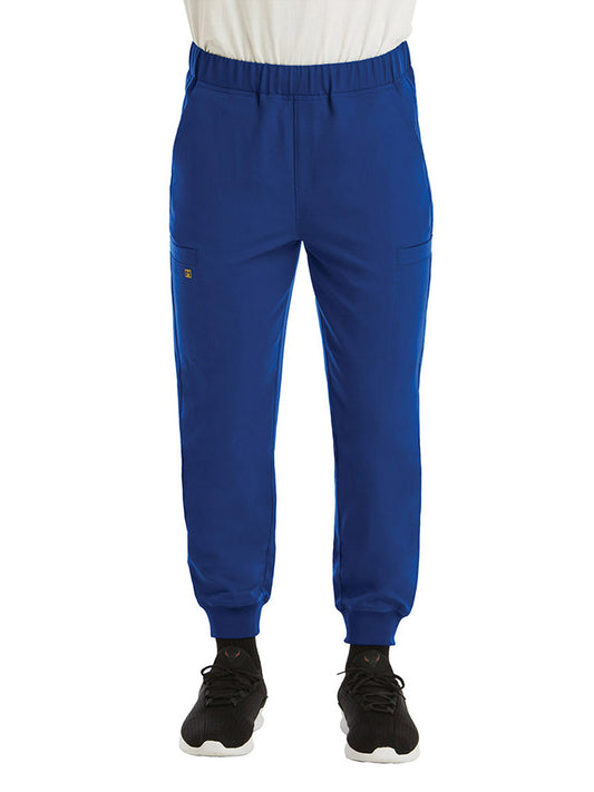 Men's Six-Pocket Full Elastic Jogger Pant - 8902 - Royal Blue