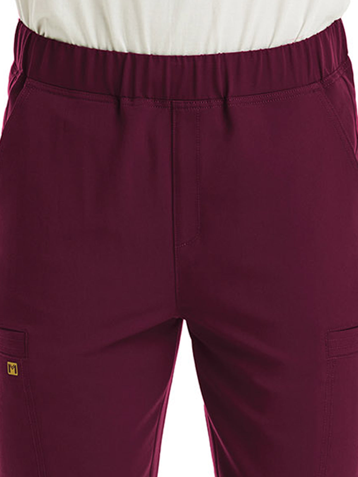 Men's Six-Pocket Full Elastic Jogger Pant - 8902 - Wine