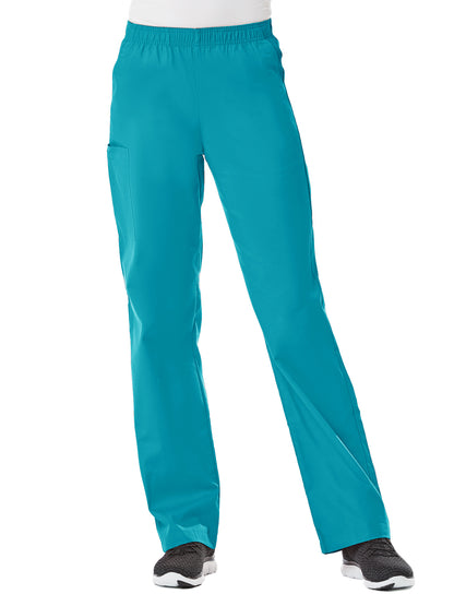 Women's Four-Pocket Full Elastic Pant - 9016 - Lake Blue