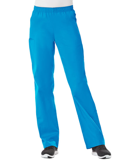 Women's Four-Pocket Full Elastic Pant - 9016 - Malibu Blue