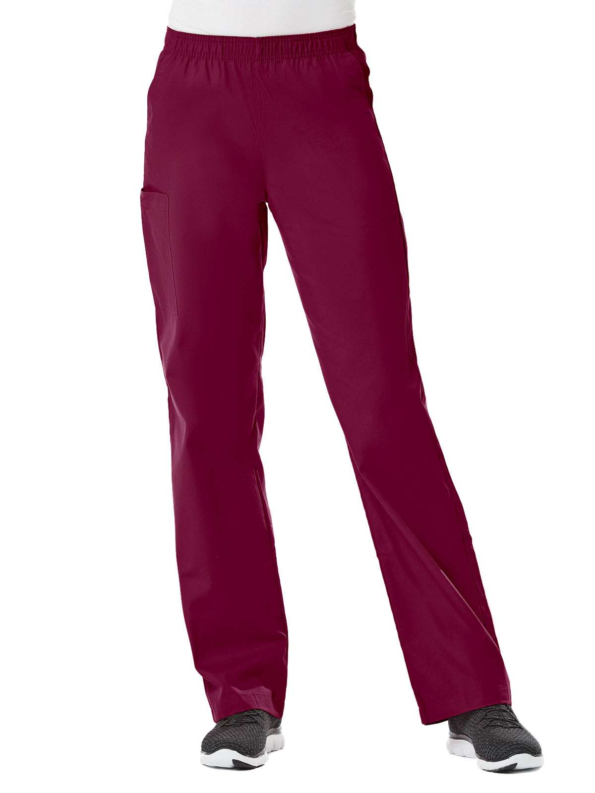 Women's Four-Pocket Full Elastic Pant - 9016 - Wine