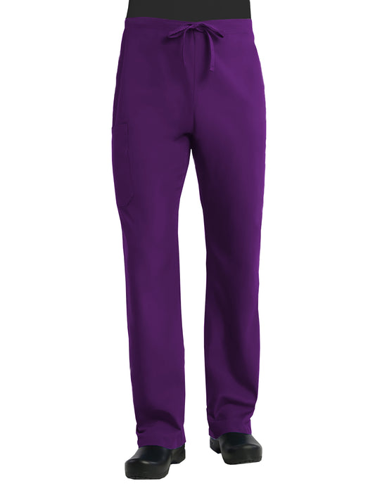 Unisex Two-Pocket Classic Styling Pant - 9706 - Eggplant