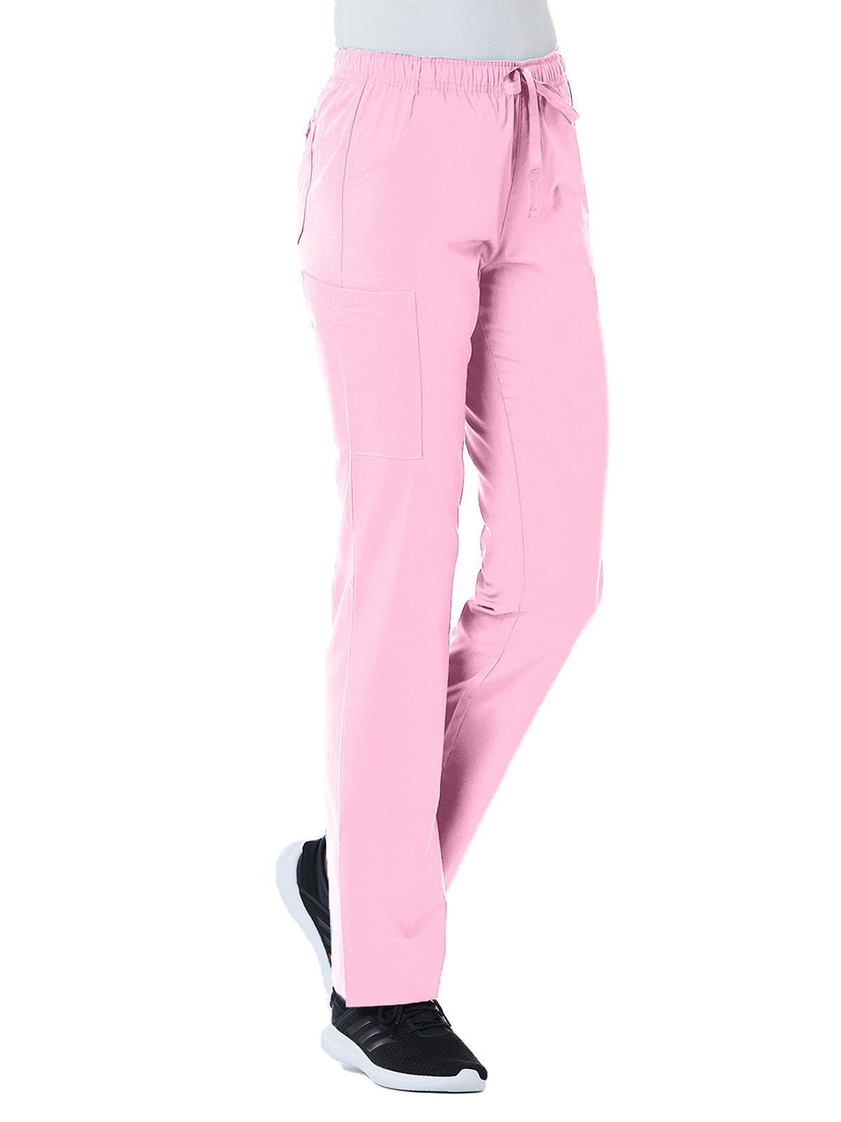 Women's Five-Pocket Full Elastic Cargo Pant - 9726 - Blush Pink