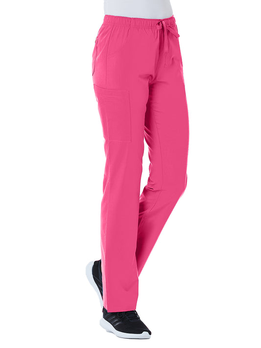 Women's Five-Pocket Full Elastic Cargo Pant - 9726 - Candy Pink