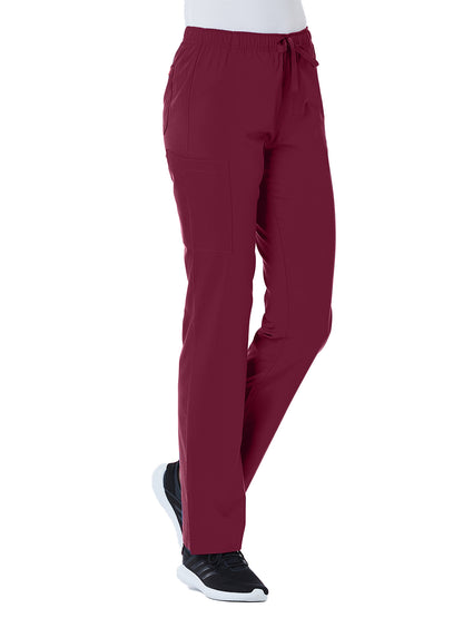 Women's Five-Pocket Full Elastic Cargo Pant - 9726 - Wine