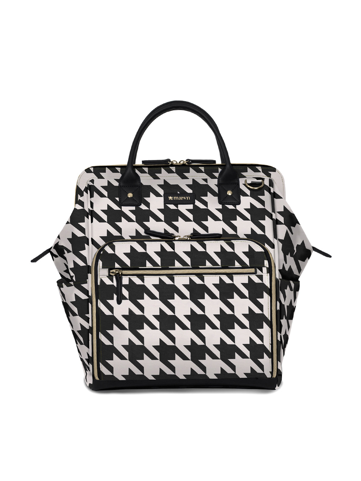 Water-Resistant Backpack - NB003 - Houndstooth